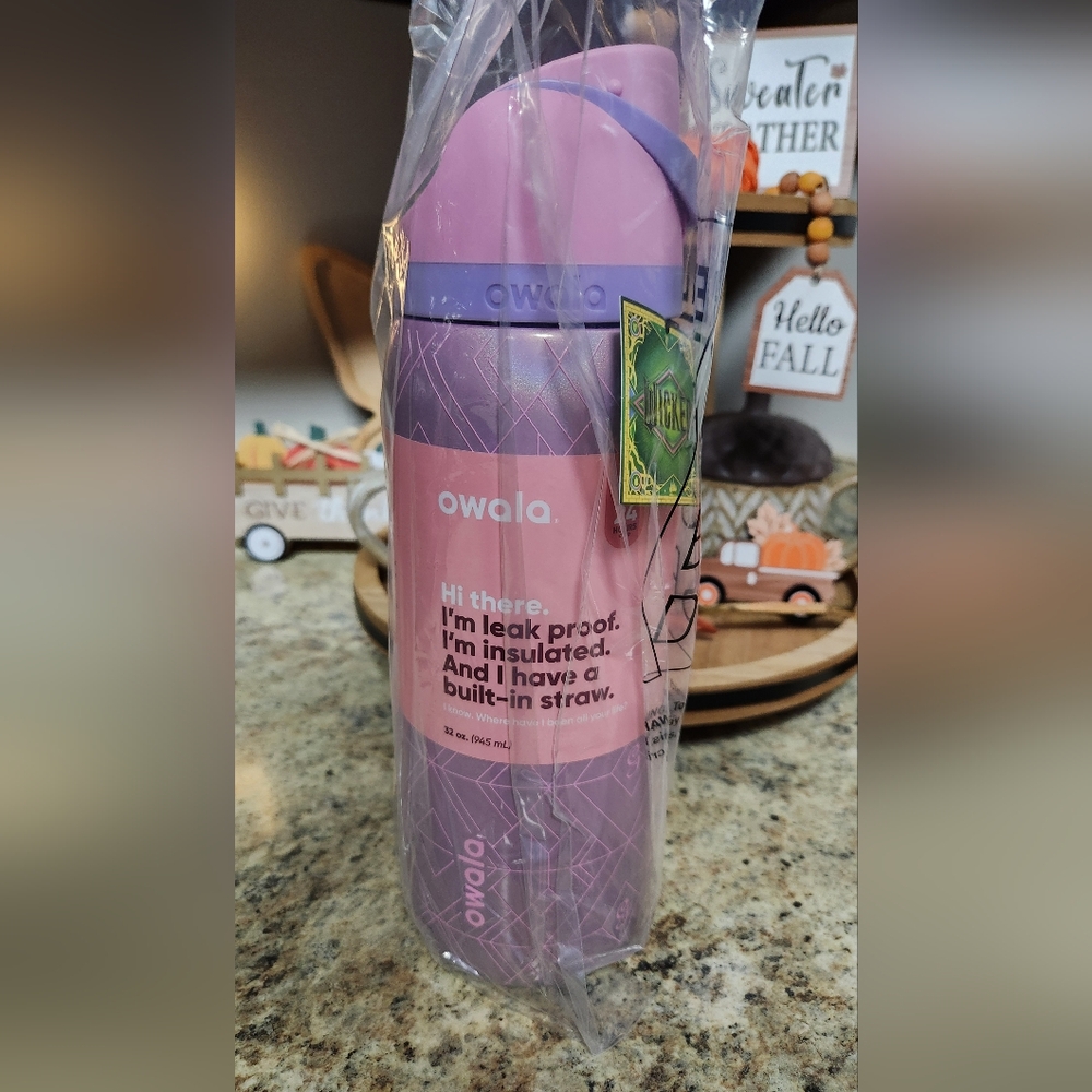 Owala x Wicked Glinda 32oz FreeSip Water Bottle - Picture 5 of 6